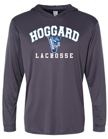 Hoggard Lacrosse Long Sleeve Hooded Charcoal Performance T- Orders due  Thursday, February 29, 2024